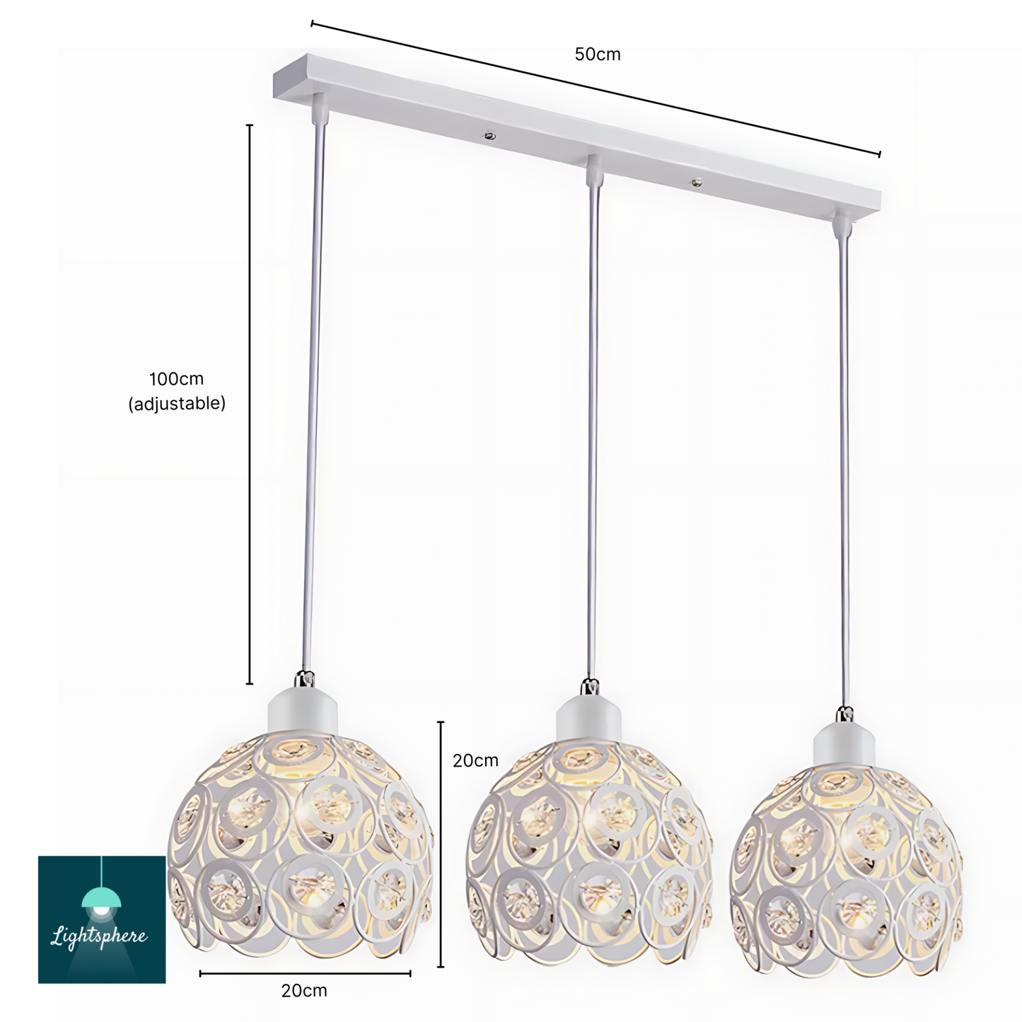 Crystal kitchen lighting
