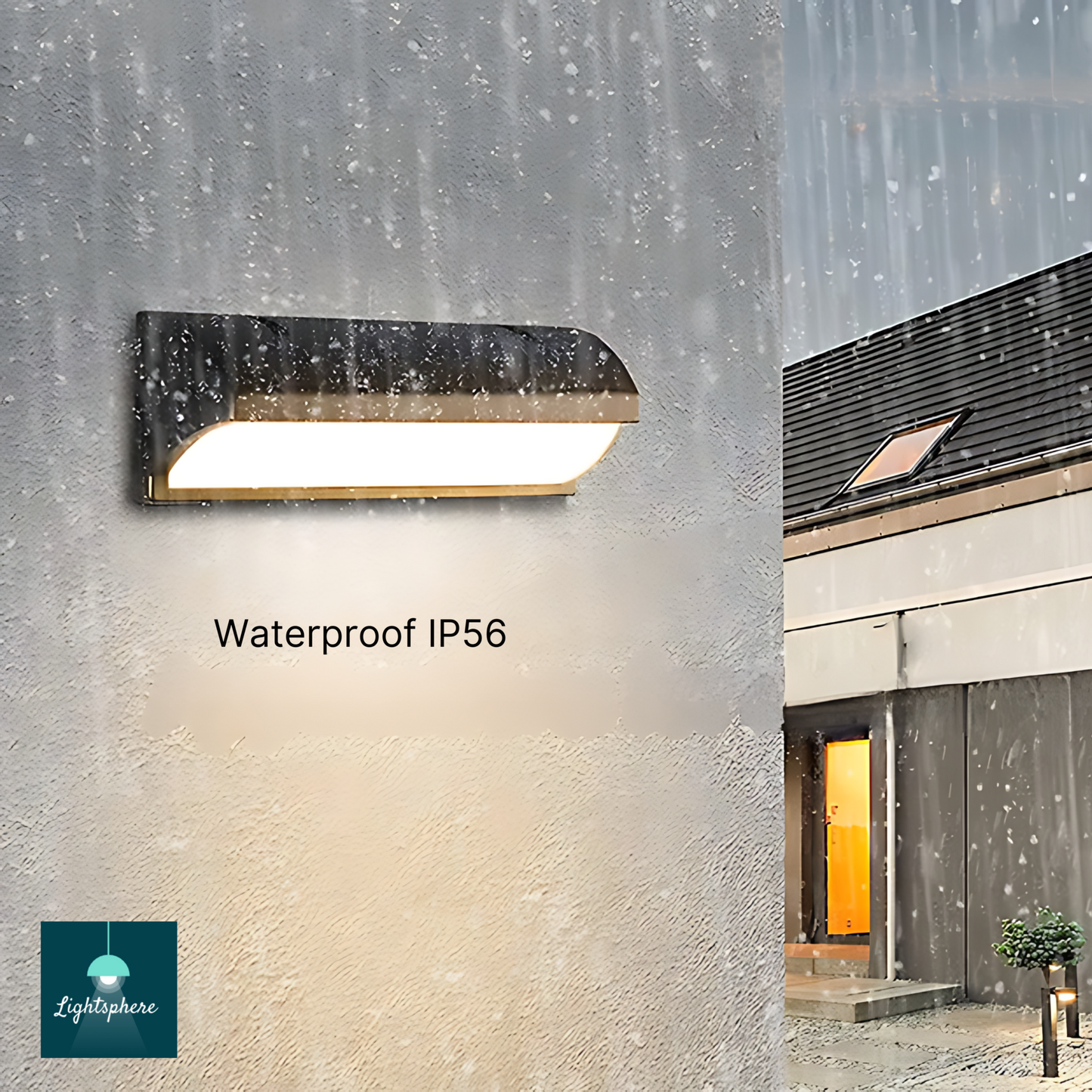 Waterproof wall lamp outdoor – IP56 rated for durable weatherproof lighting