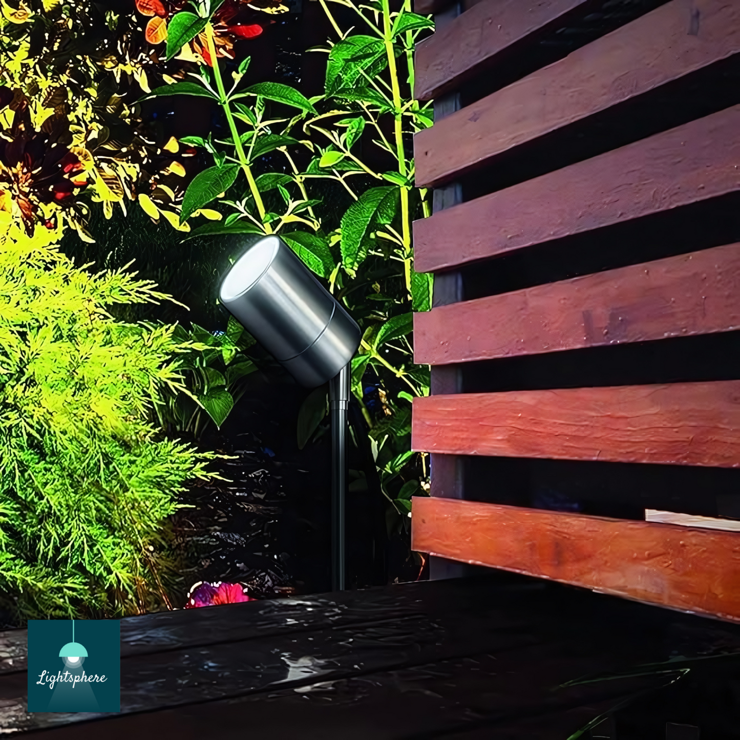 Sleek garden lights