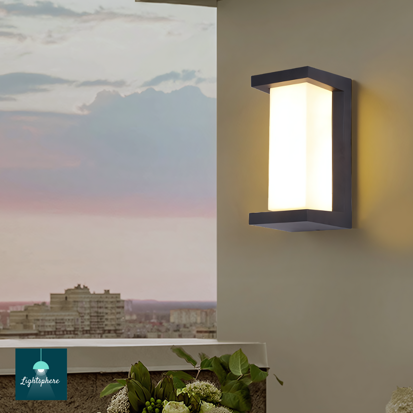 Modern outdoor wall lantern lighting