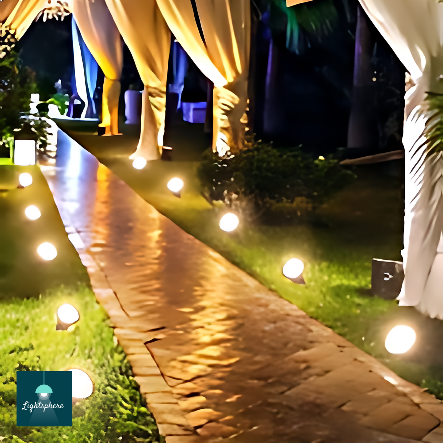 LED outdoor lights for landscape accents