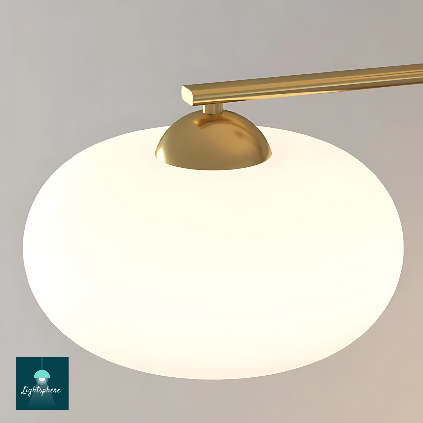 Soft glow pendant light fixture for living room