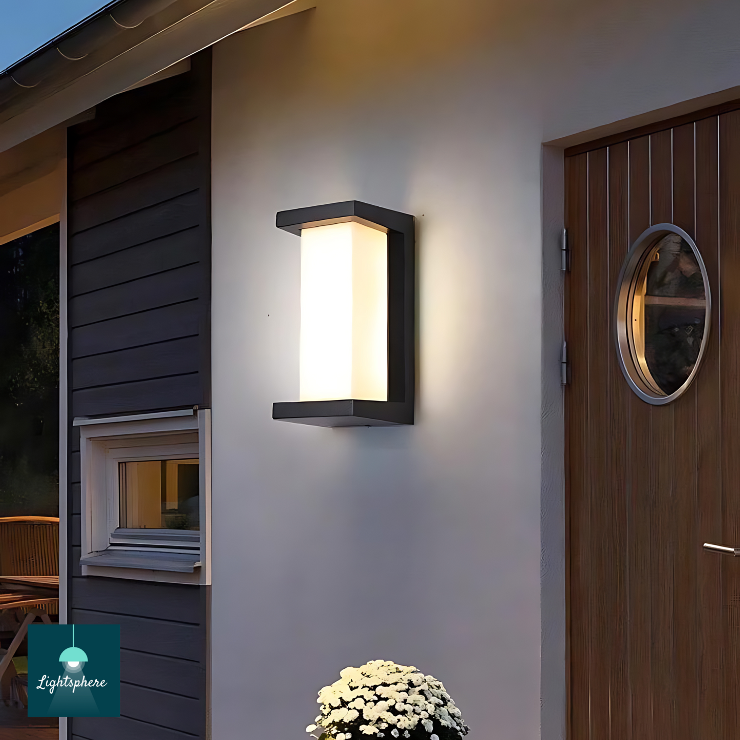 Sleek outdoor wall lantern for modern homes