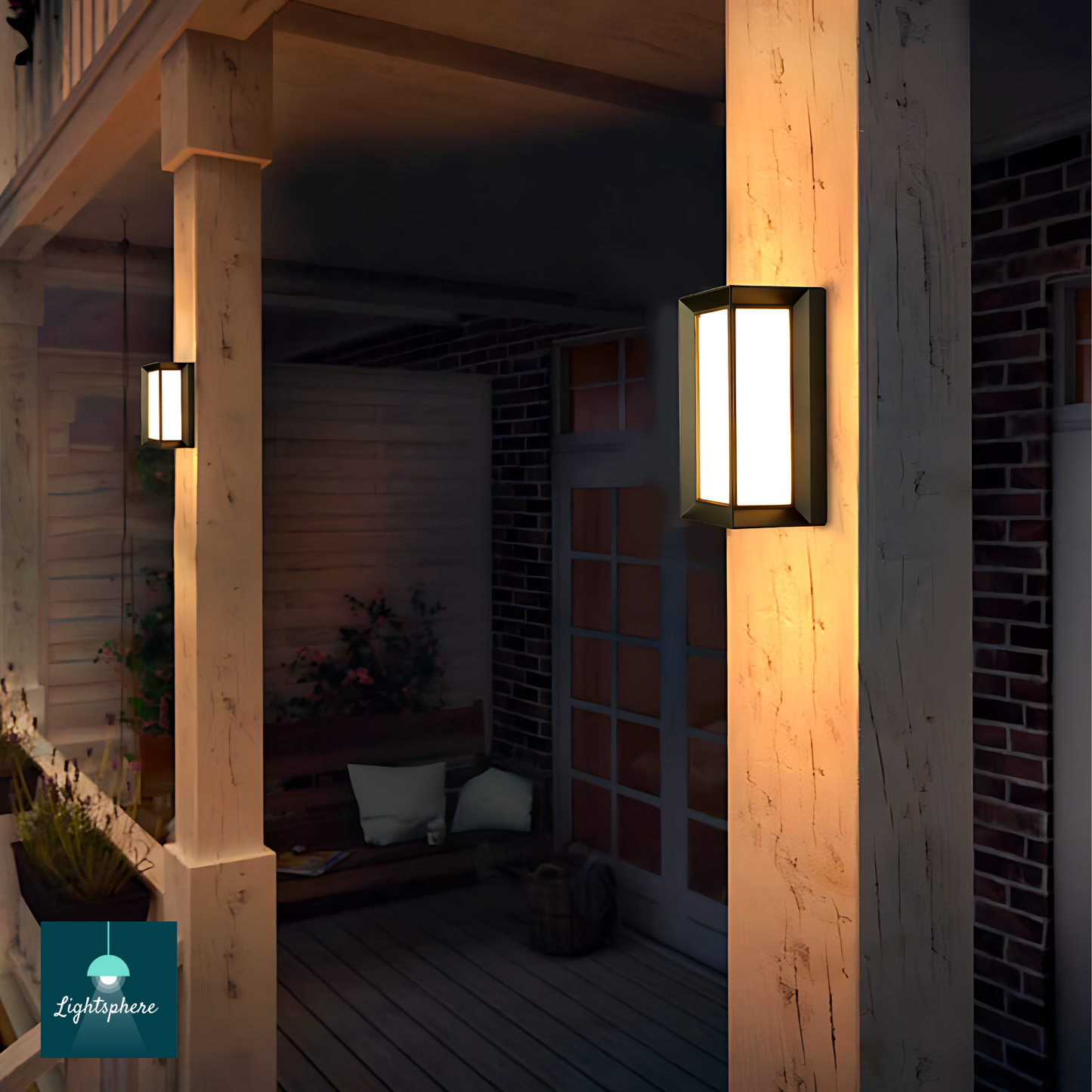 Outdoor Wall Lantern - Sleek Modern LED Lighting Fixture