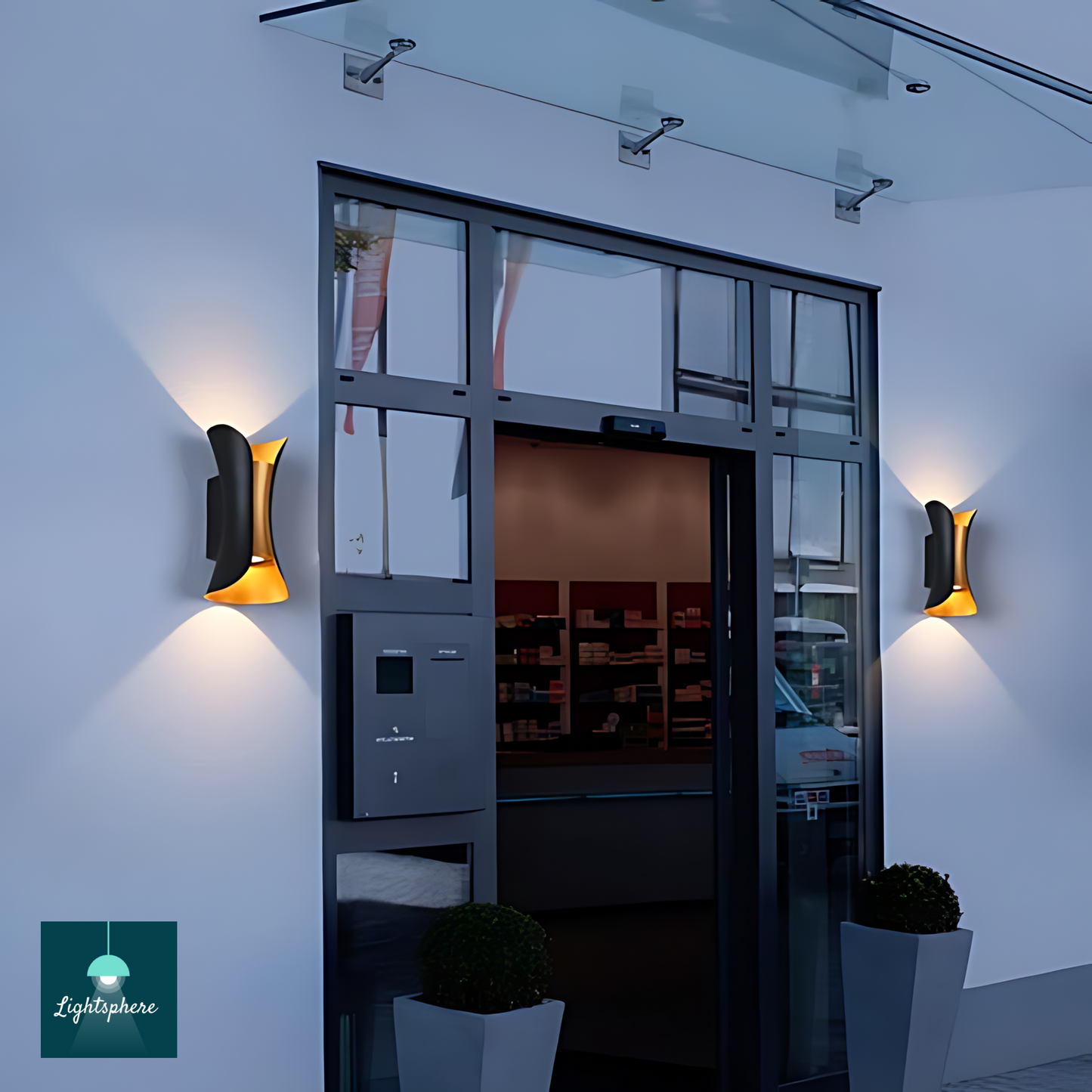 Stylish outdoor wall lights