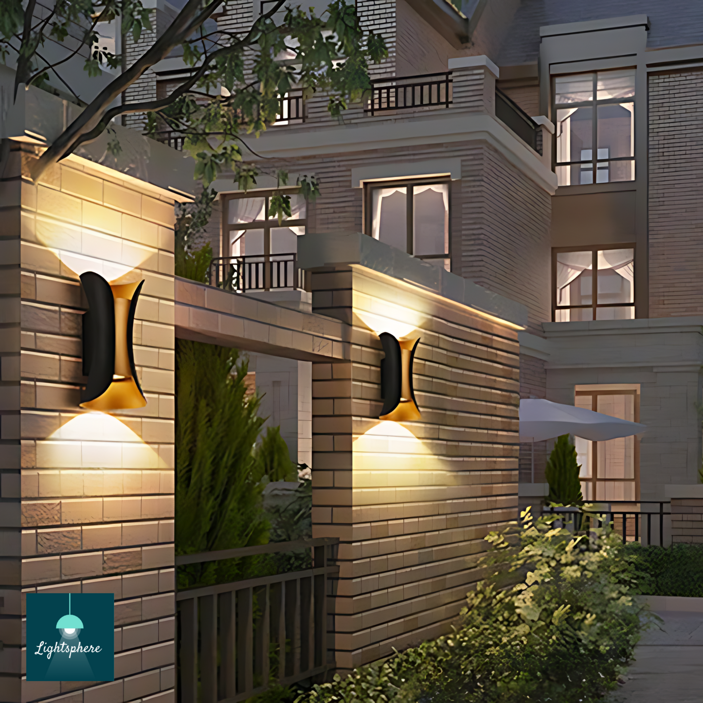 Stylish outdoor wall lights
