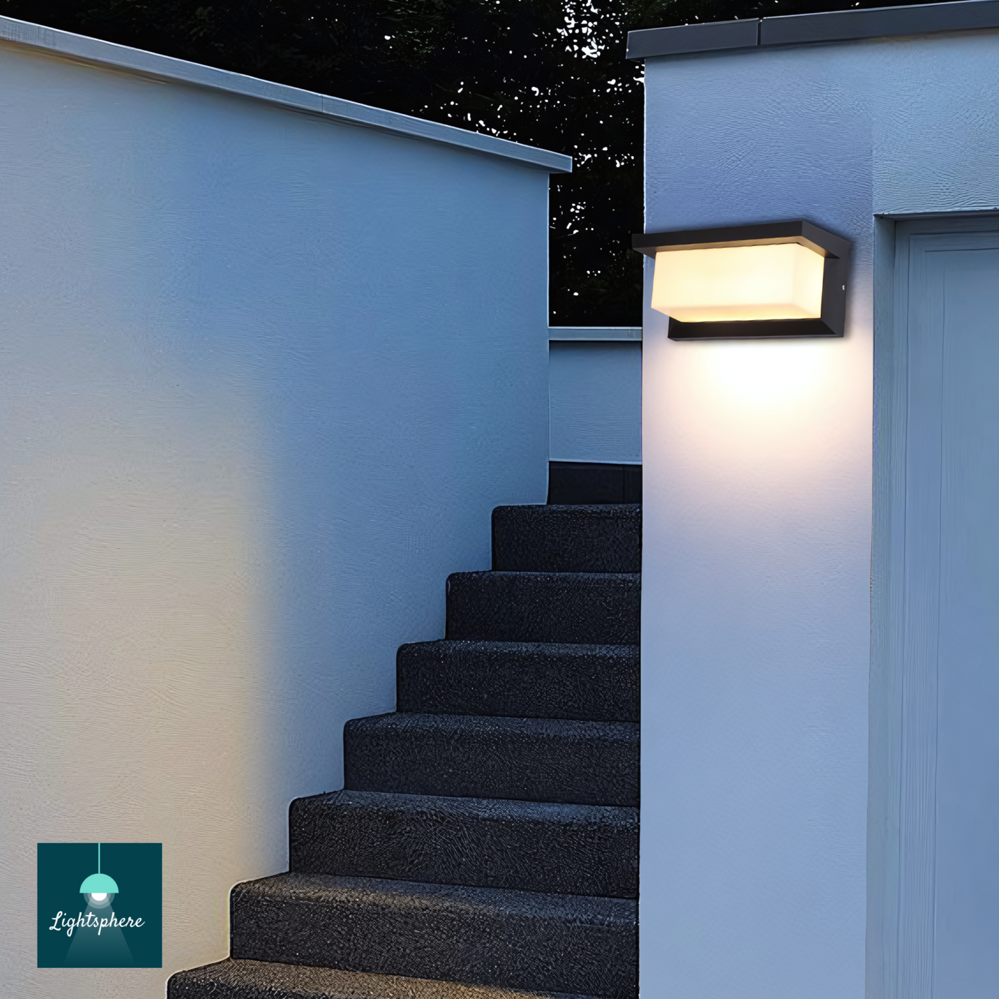 Outdoor wall lights – modern weatherproof design for pathways and stairs