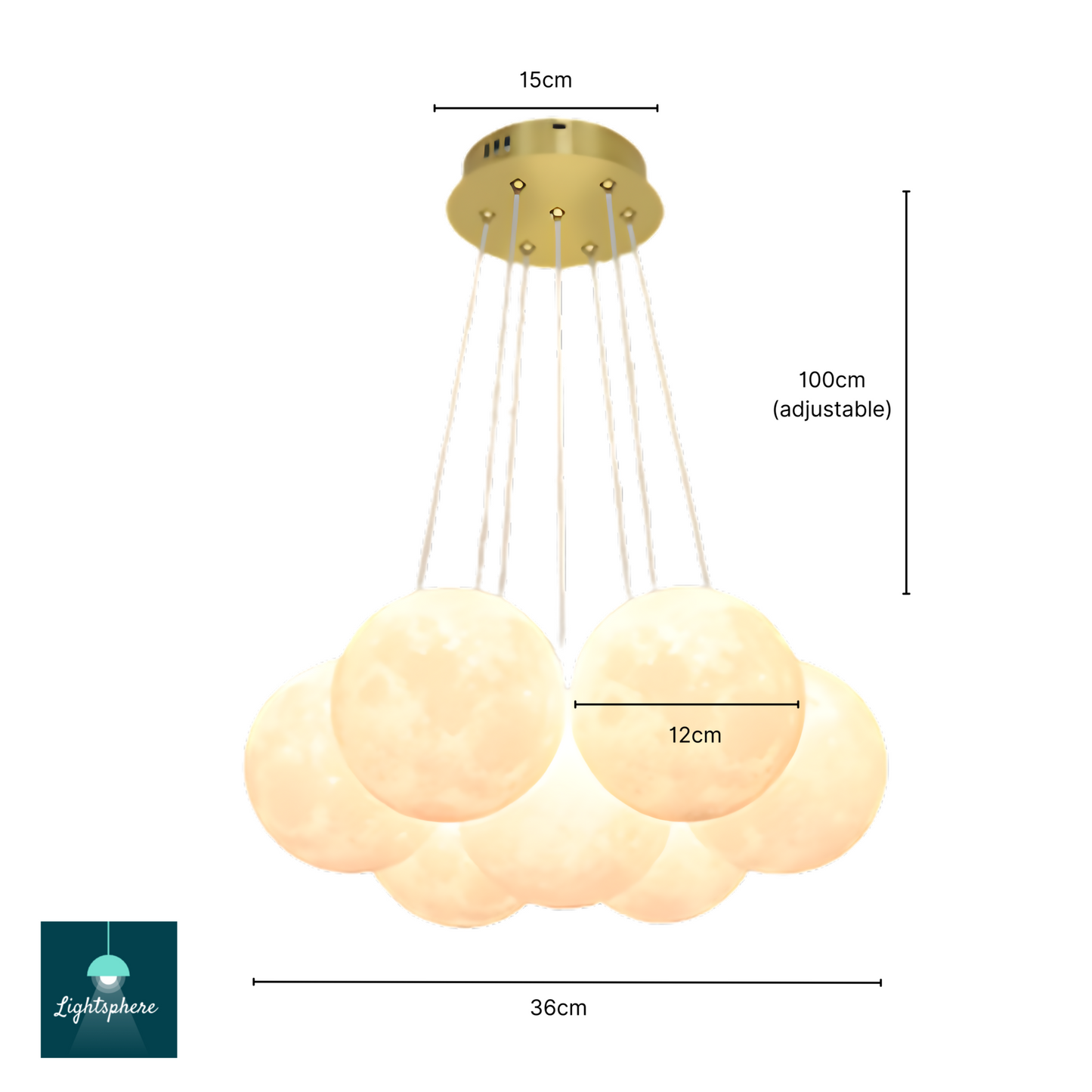 Warm glow living room lamps