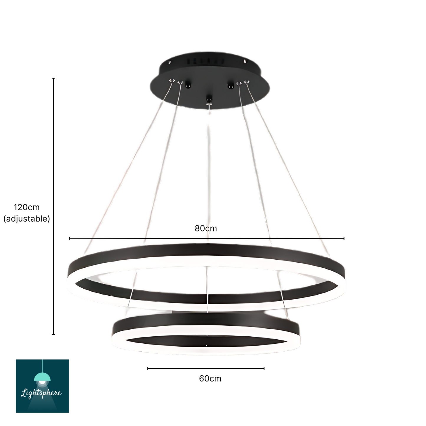 Black round ceiling lights