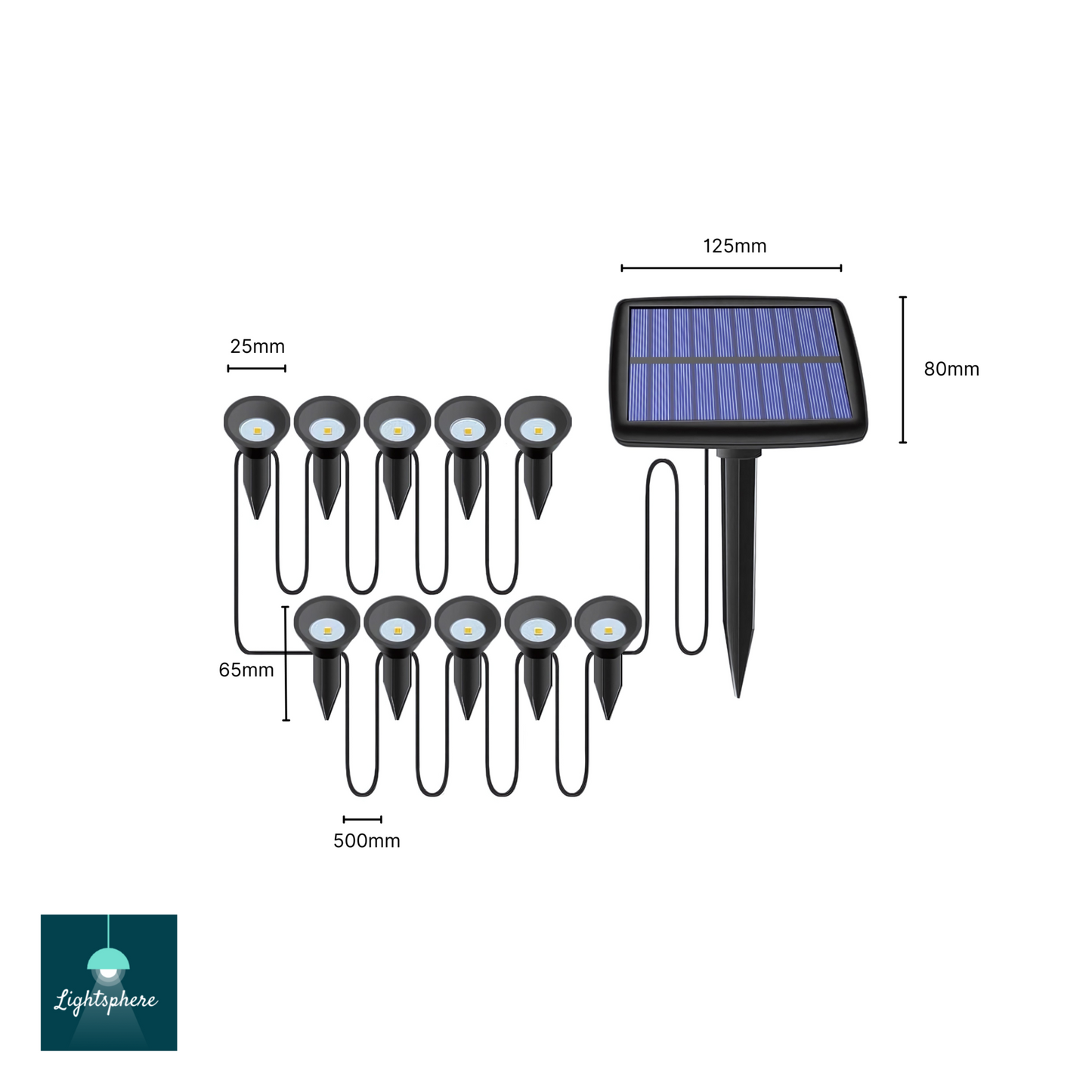Eco-friendly outdoor lights with solar power