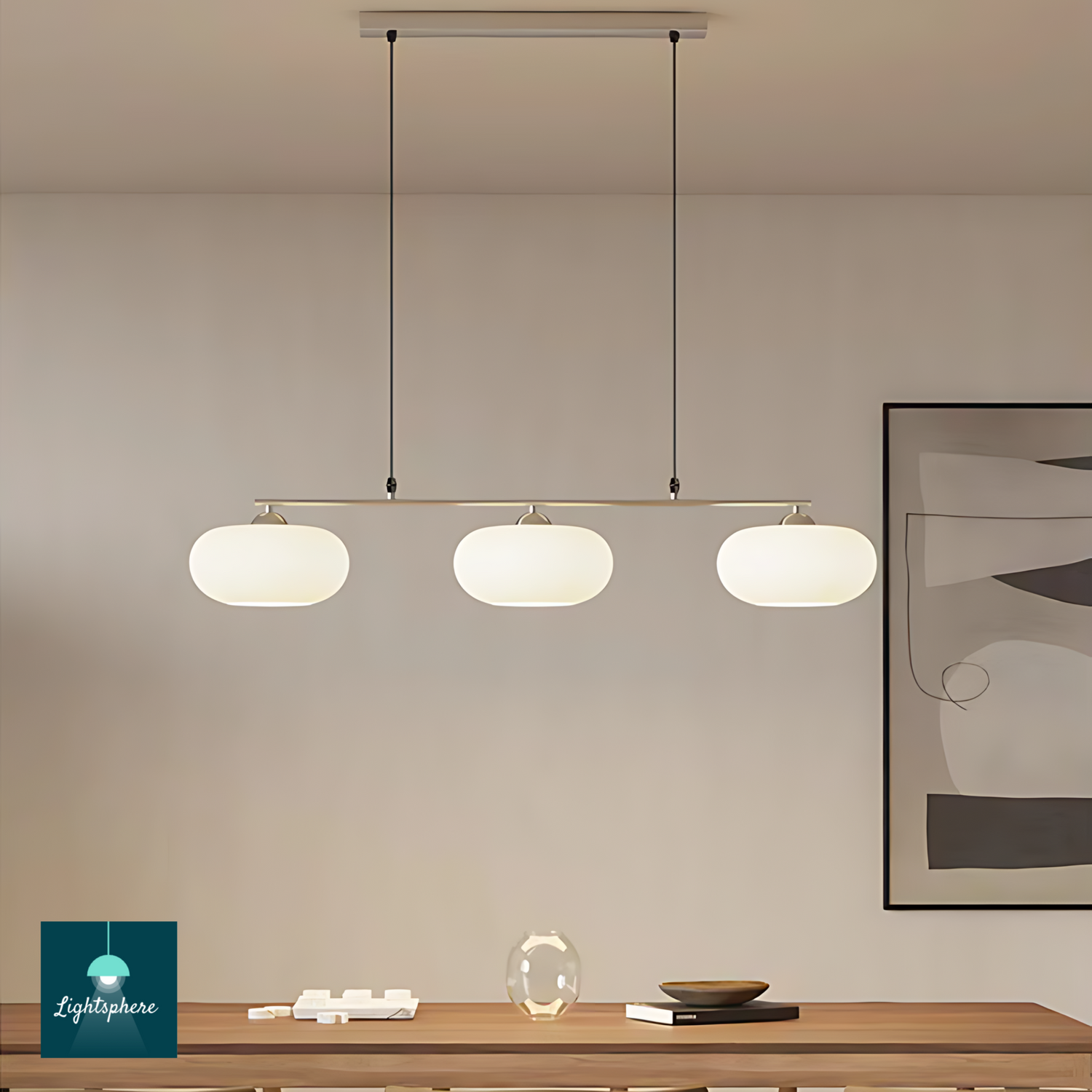 Elegant pendant light trio for modern interiors