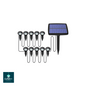 Solar-powered outdoor lights for pathway illumination
