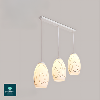 Modern kitchen ceiling lighting fixture with elegant glow