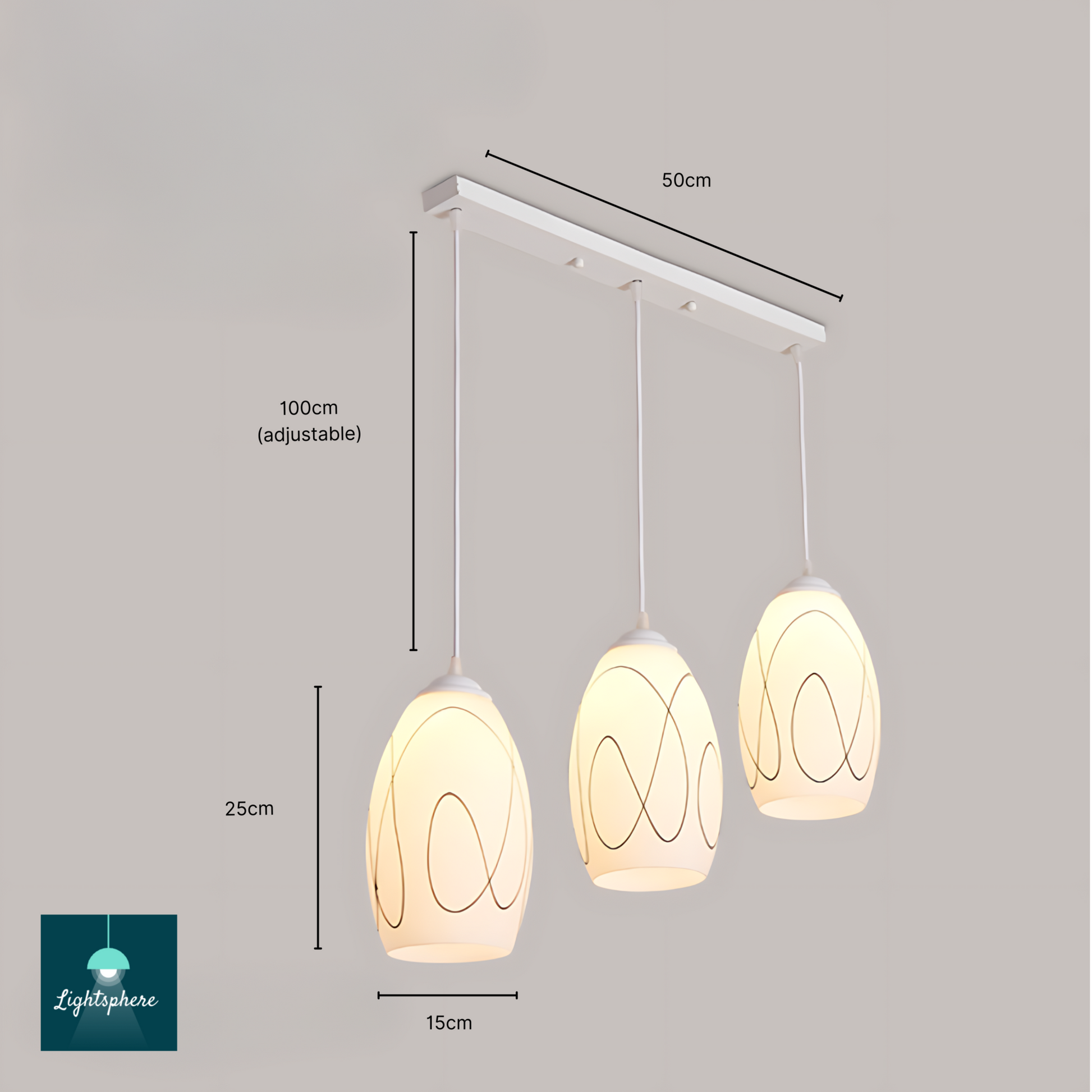 triple kitchen ceiling lighting for ambient illumination