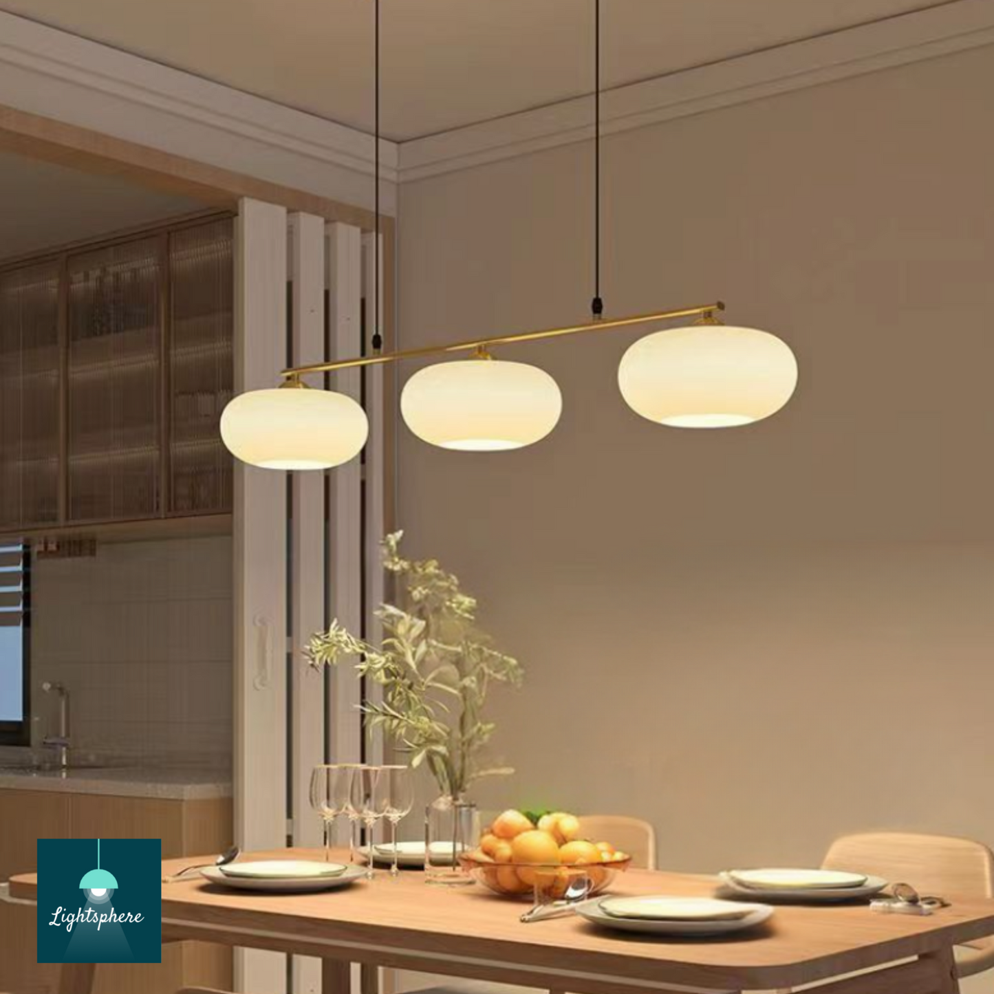 Modern pendant light fixture trio