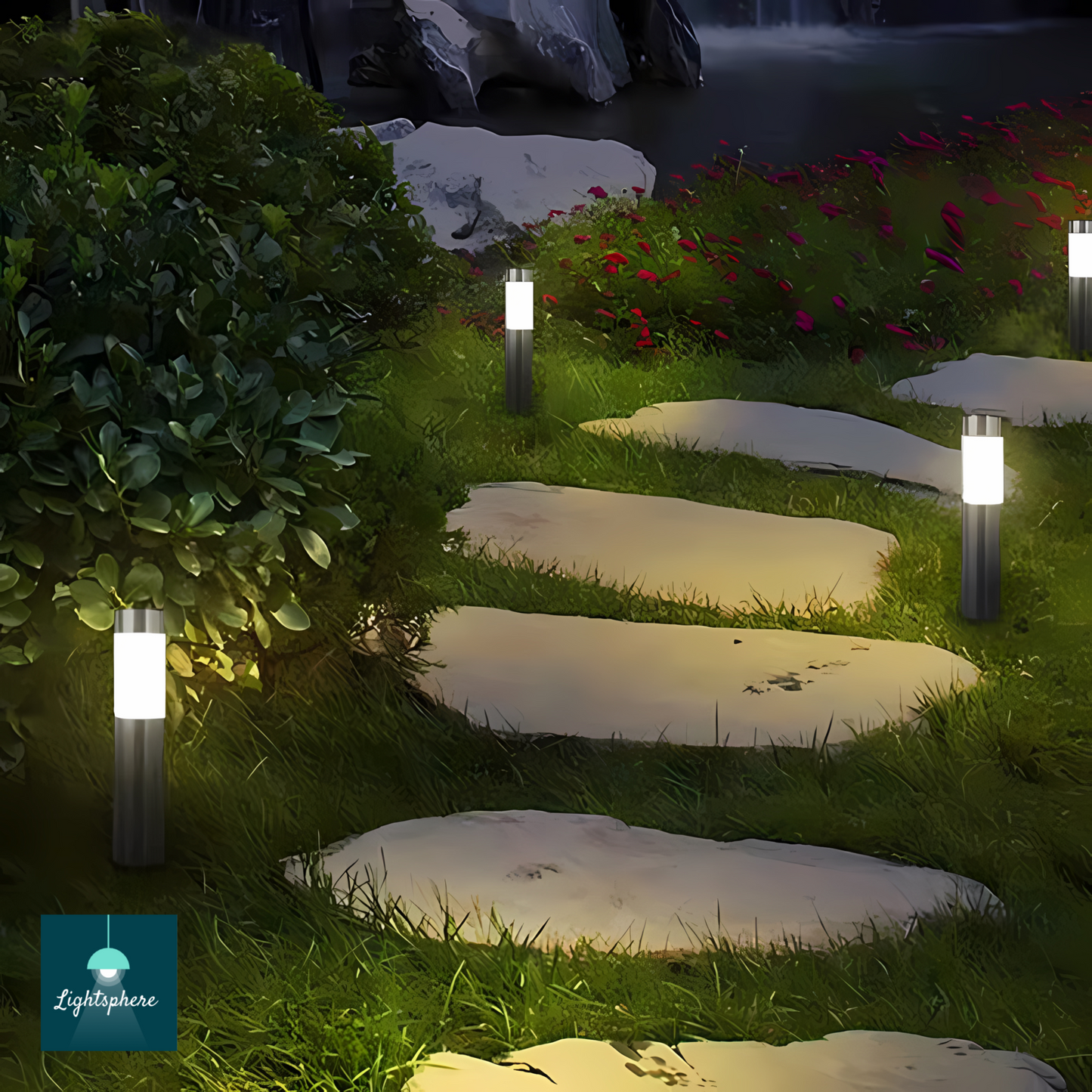 Modern solar garden light