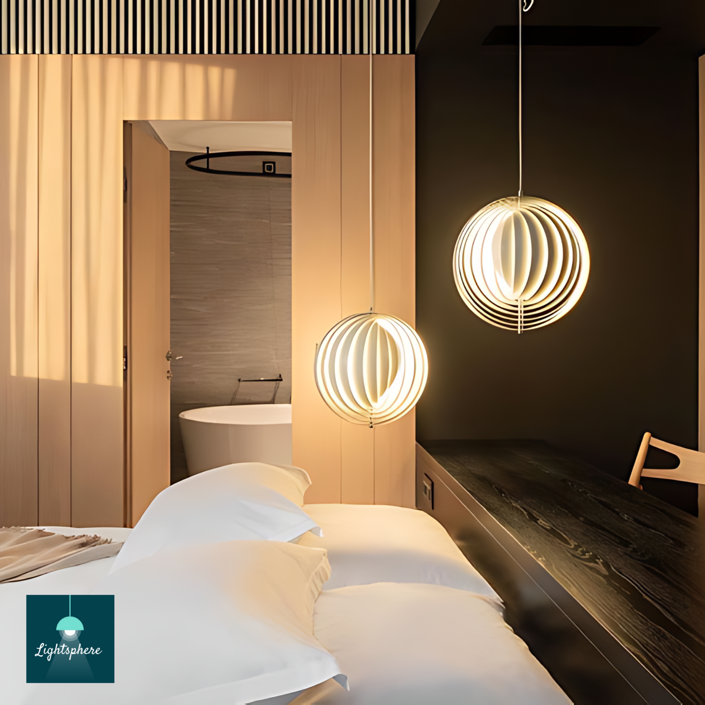 Contemporary ring-style modern floor lamp