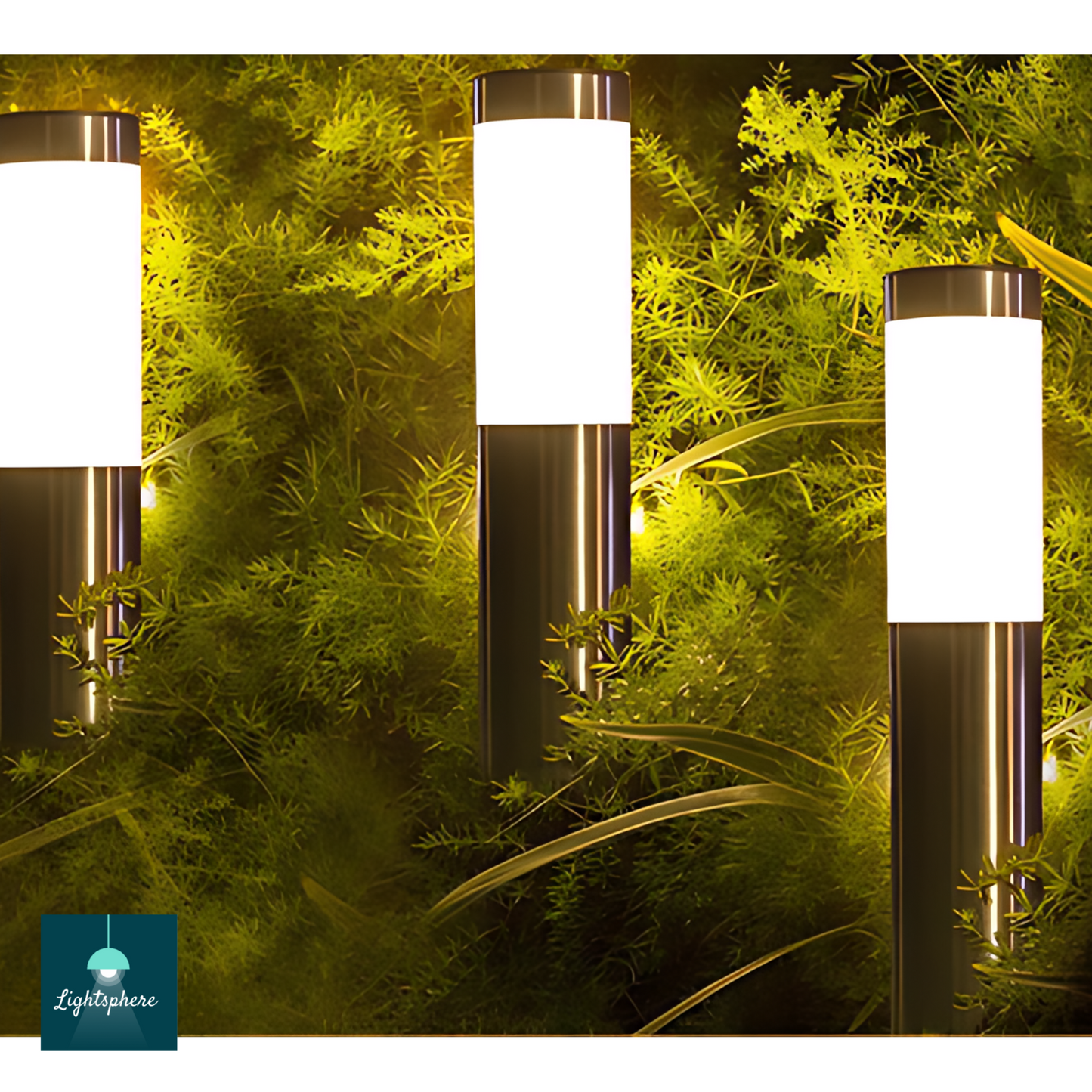 Bright solar garden light