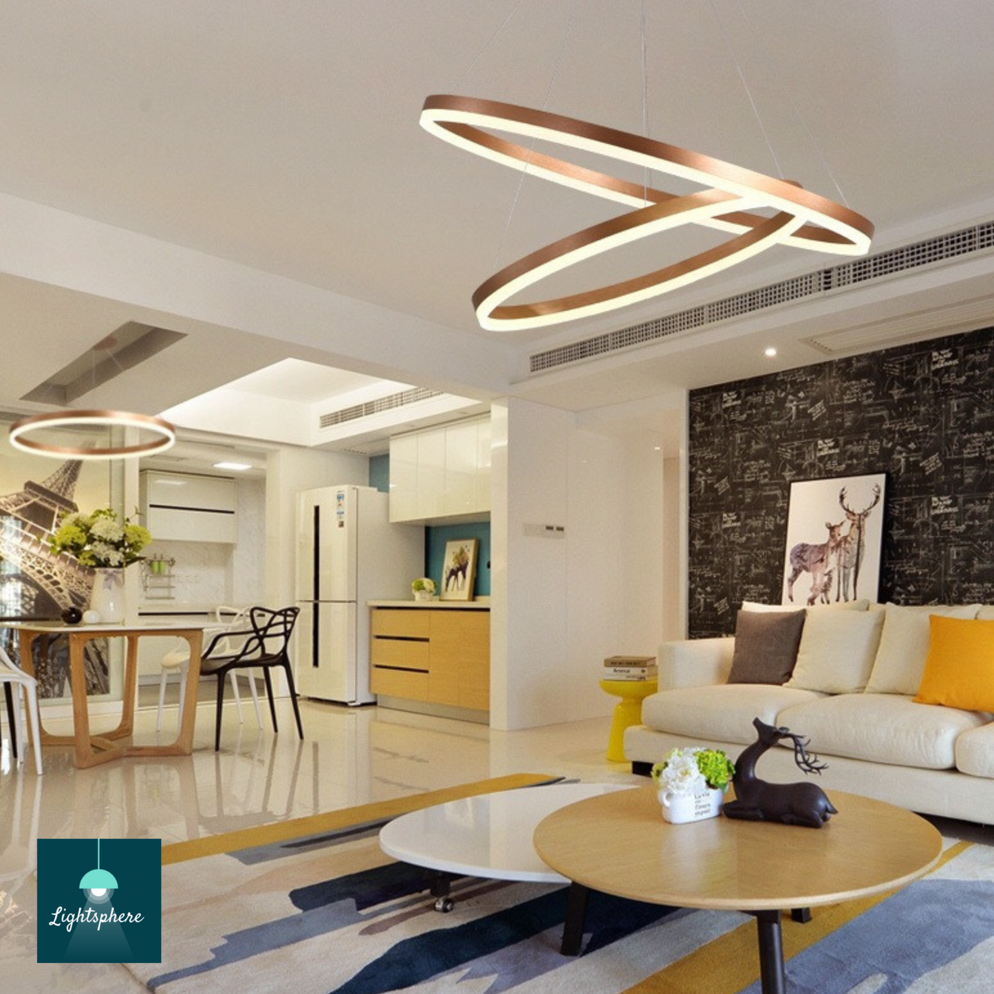 Suspended LED ceiling lights