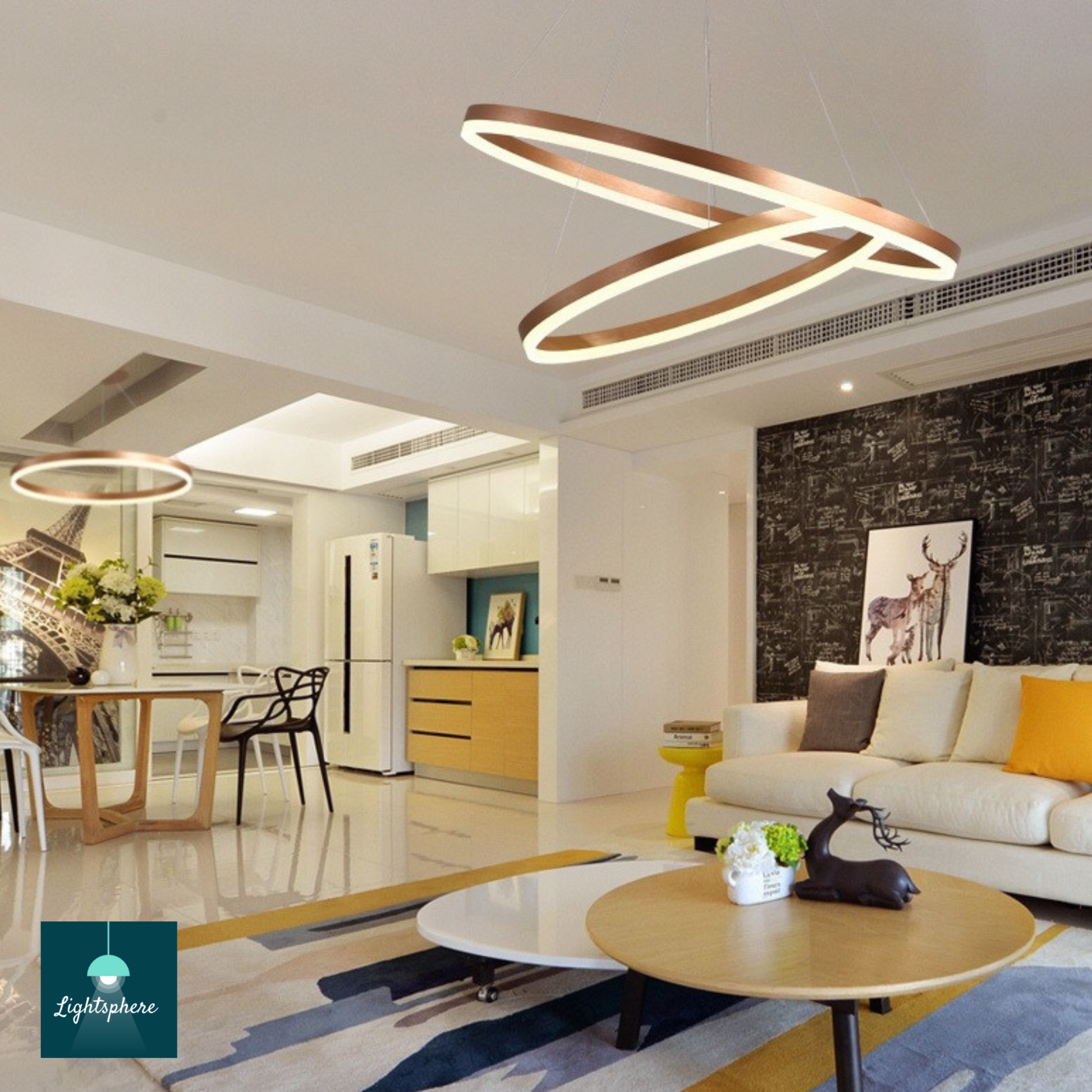 Suspended LED ceiling lights