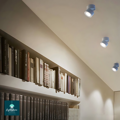 Elegant ceiling spotlights with flexible angles