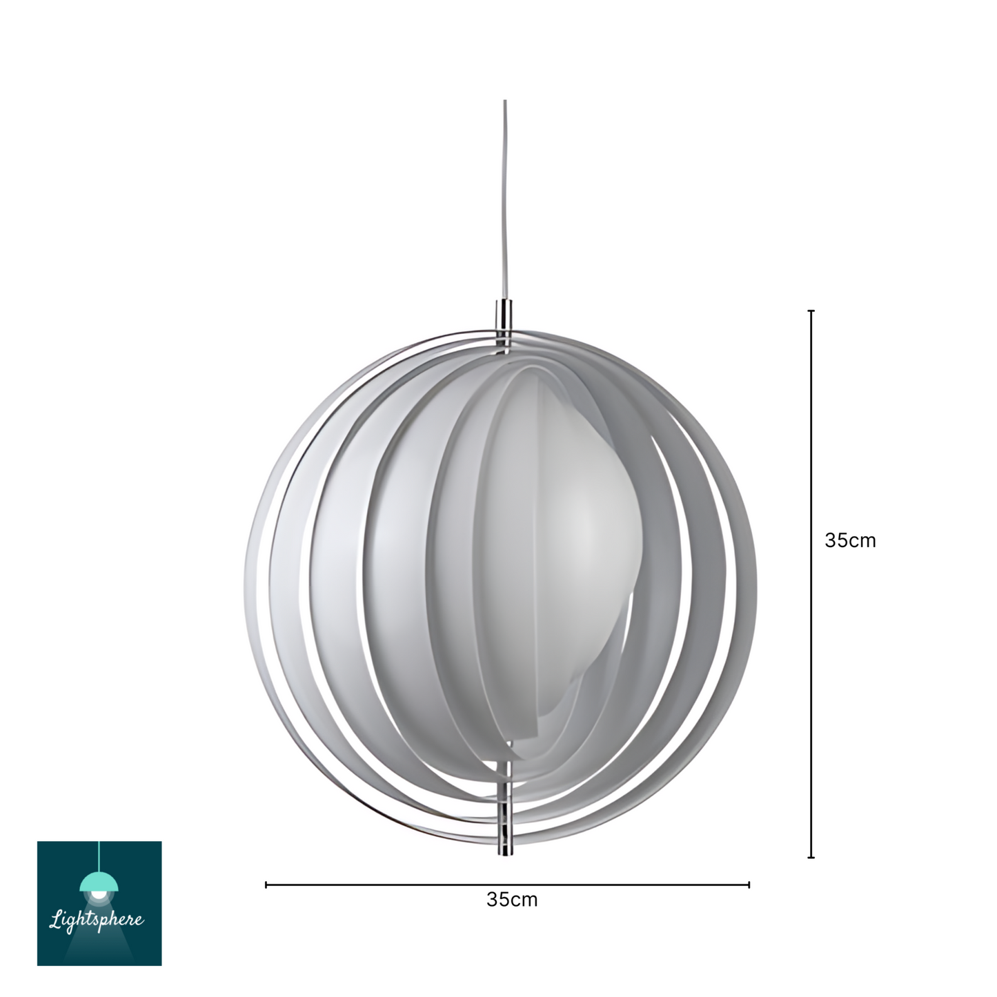 Modern floor lamp with artistic rings