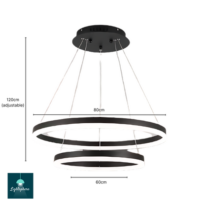 Black round ceiling lights