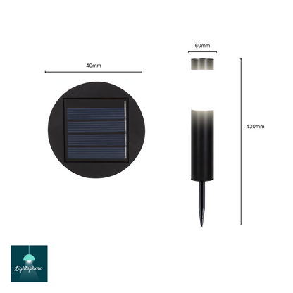 Efficient solar garden light